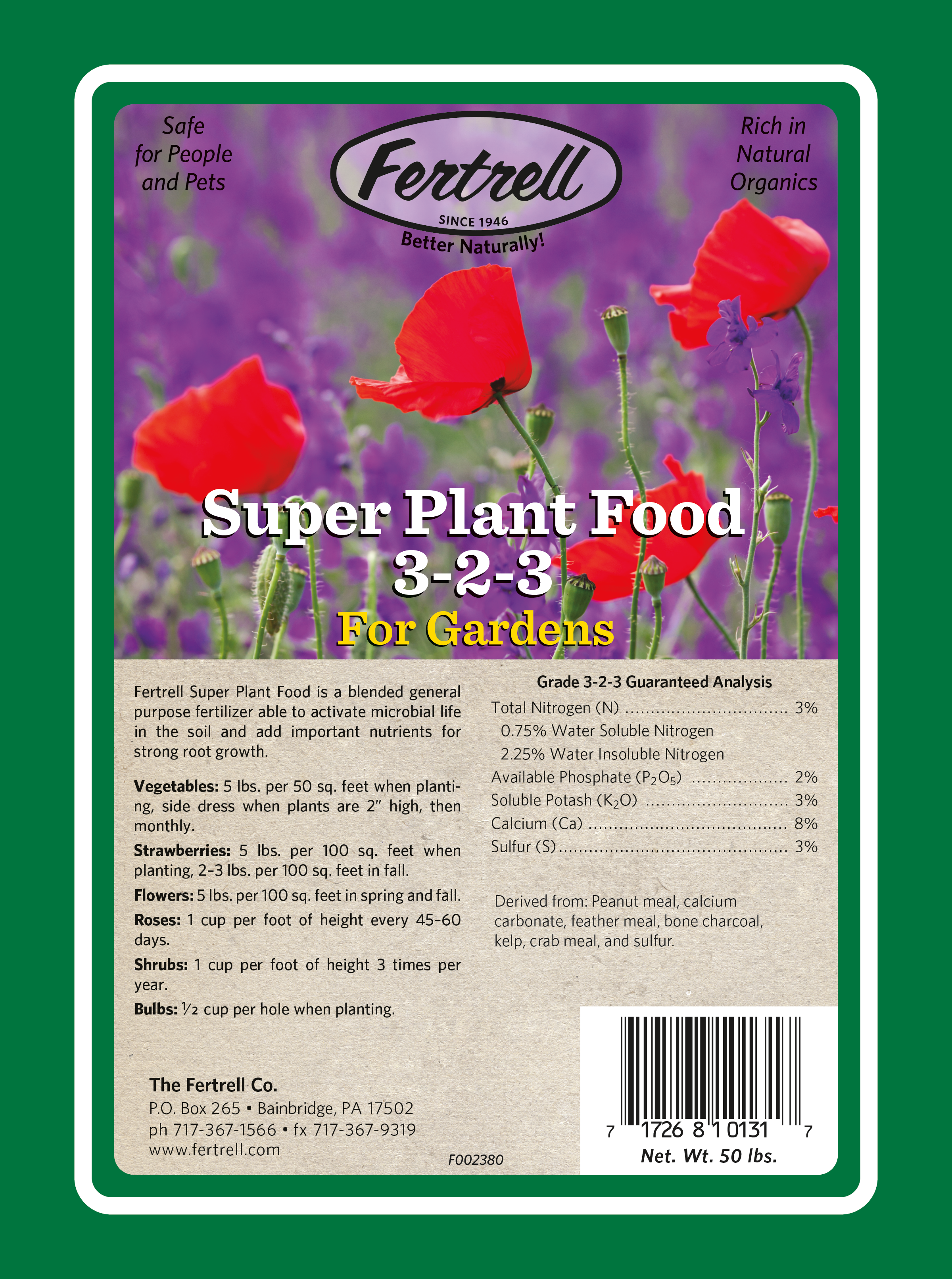 meherrin fertilizer garden plant food Super Plant Food 3-2-3 – The Fertrell Company