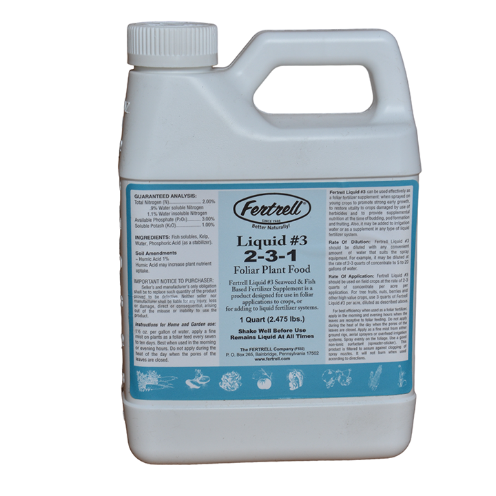 assure ii herbicide for sale Fertrell Liquid #3 2-3-1 – The Fertrell Company