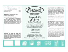 Fertrell Liquid #3 2-3-1