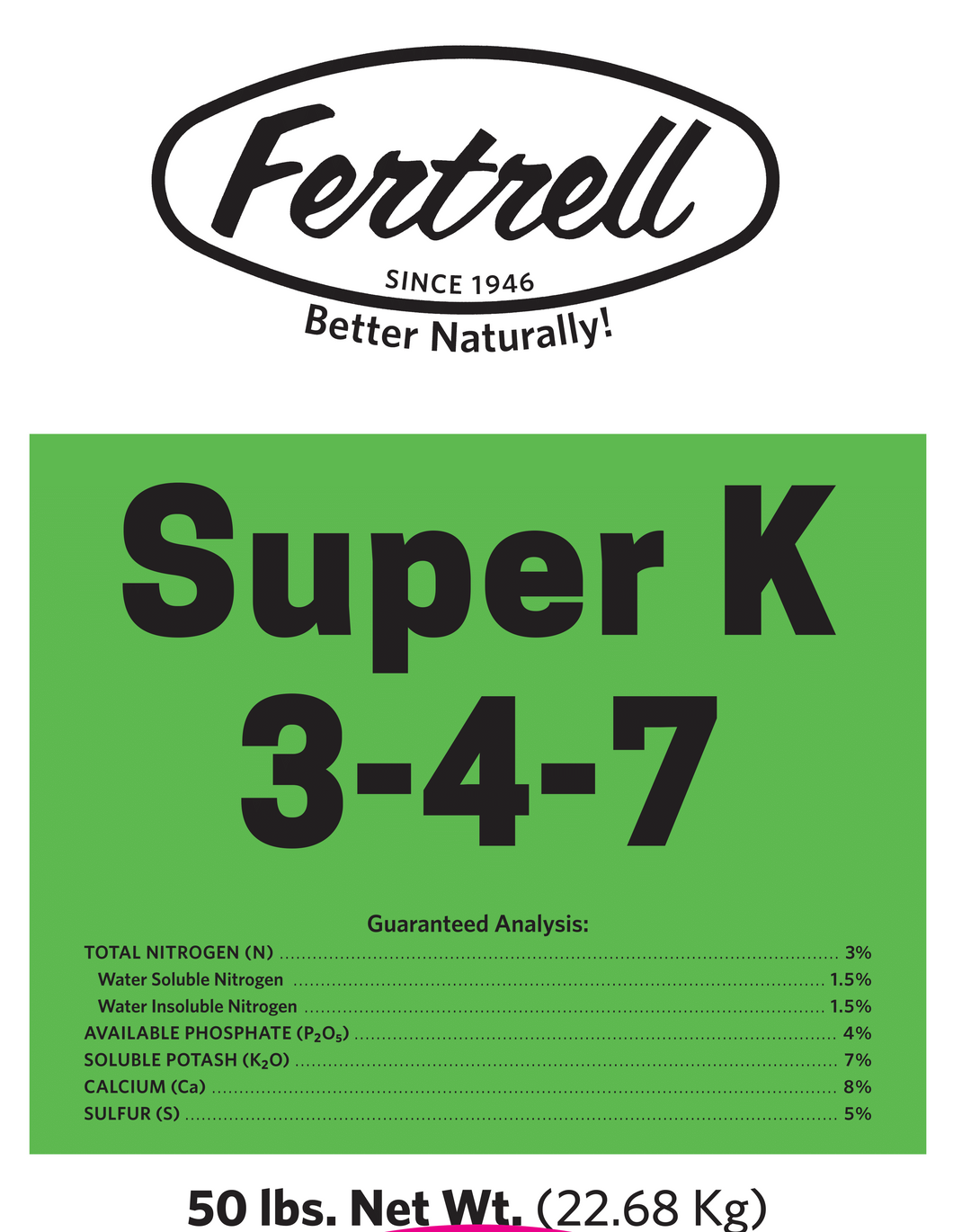 Fertrell Super K 3-4-7